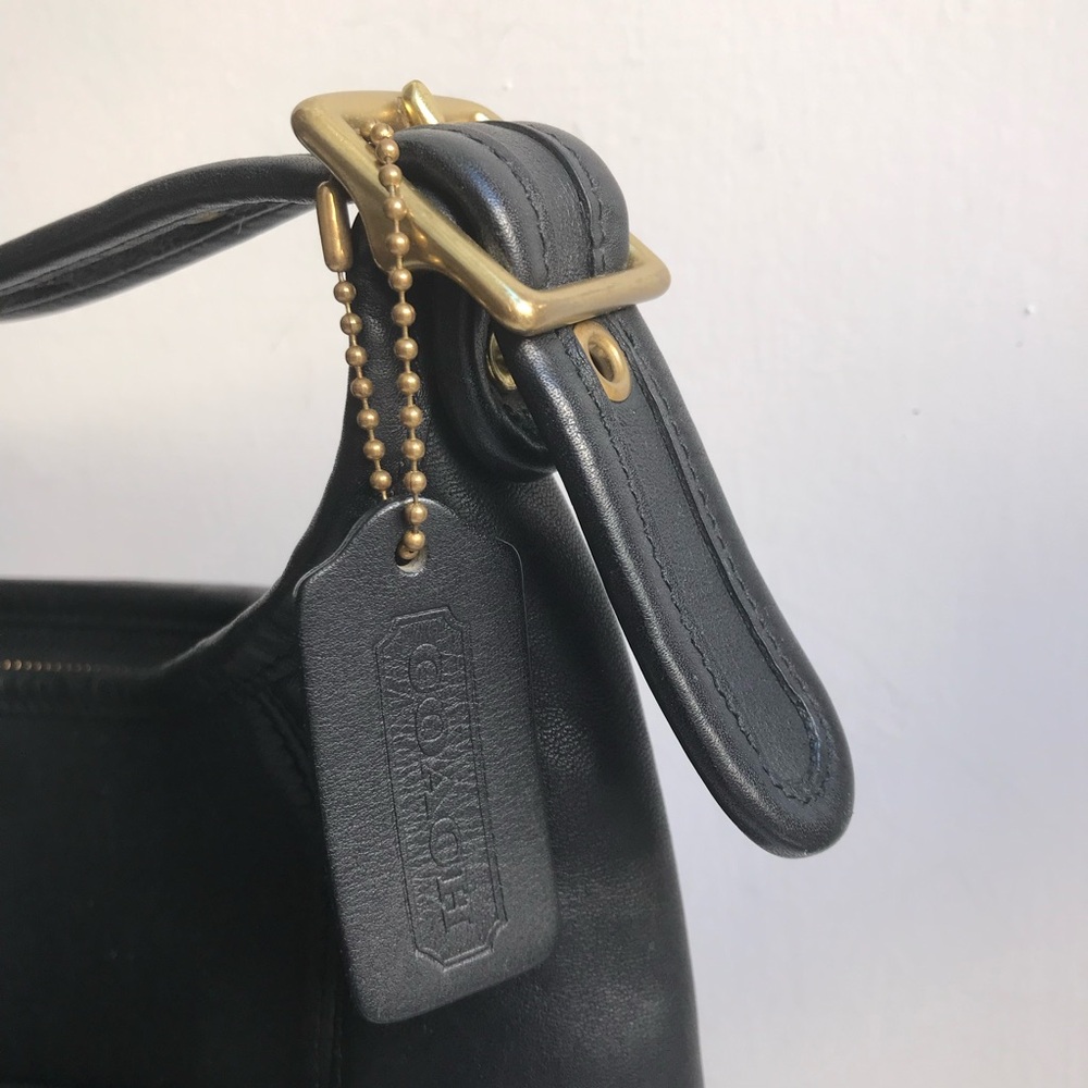 Vintage Coach Legacy Slim Bucket Black Leather No AO3-9060 EUC - Picture 5 of 12